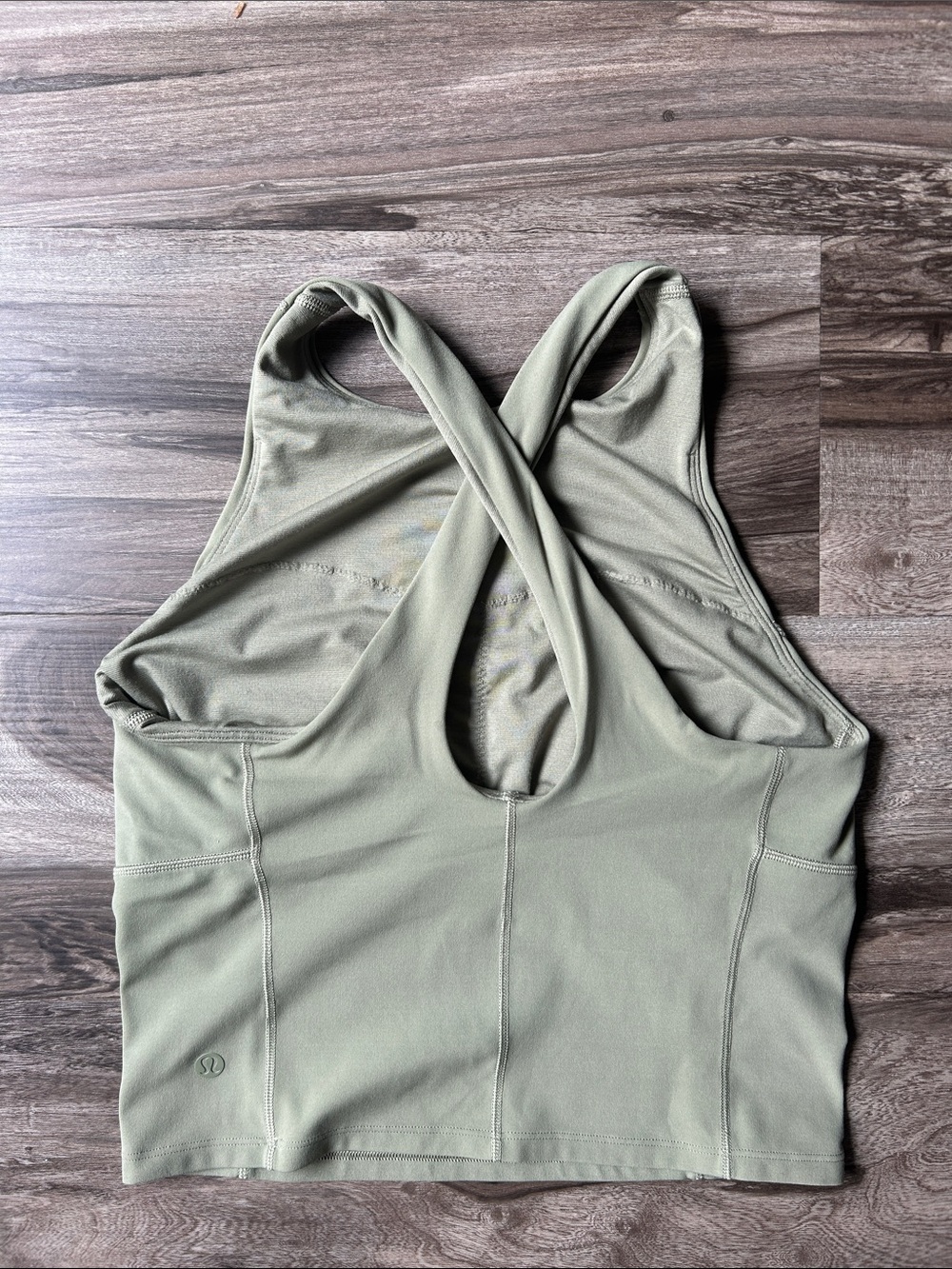 lululemon athletica Olive Green Athletic Tank Top